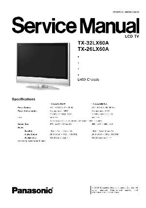 Сервисная инструкция Panasonic TX-26LX60A, TX-32LX60A ― Manual-Shop.ru