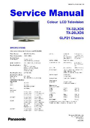 Service manual Panasonic TX-26LXD6, TX-32LXD6, GLP21-Chassis ― Manual-Shop.ru