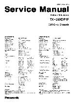 Сервисная инструкция Panasonic TX-28XDP1F