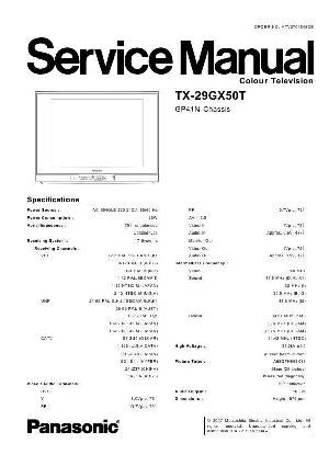 Сервисная инструкция Panasonic TX-29GX50T GP41N ― Manual-Shop.ru