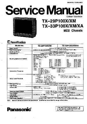 Сервисная инструкция Panasonic TX-29P100, TX-33P100 ― Manual-Shop.ru
