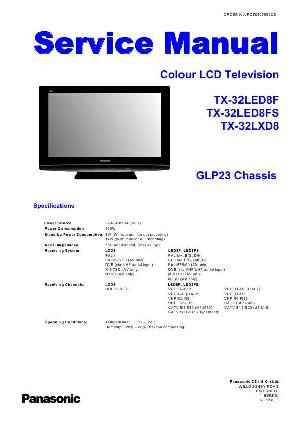 Service manual Panasonic TX-32LED8F, TX-32LXD8, GLP23-Chassis ― Manual-Shop.ru