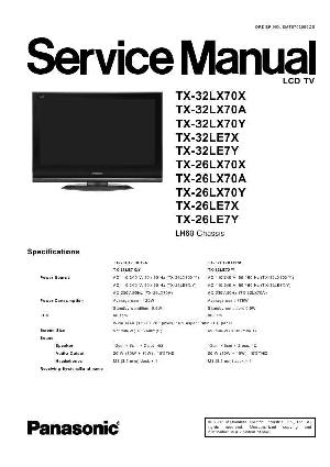 Сервисная инструкция Panasonic TX-32LX70X ― Manual-Shop.ru