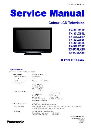 Сервисная инструкция Panasonic TX-32LX85, TX-37LX85, TX-R32LX85, TX-R37LX85, GLP23 ― Manual-Shop.ru