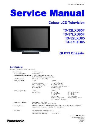 Сервисная инструкция Panasonic TX-32LXD85, TX-37LXD85, GLP23 ― Manual-Shop.ru