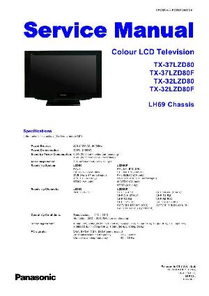Сервисная инструкция Panasonic TX-32LZD80F, TX-37LZD80F  ― Manual-Shop.ru