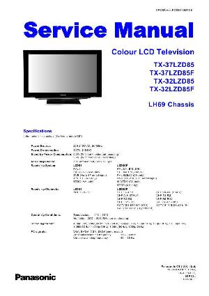 Сервисная инструкция Panasonic TX-32LZD85, TX-37LZD85, LH69 ― Manual-Shop.ru