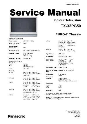 Сервисная инструкция Panasonic TX-32PG50 ― Manual-Shop.ru