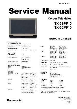 Сервисная инструкция Panasonic TX-36PF10 ― Manual-Shop.ru