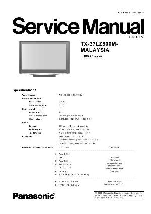 Service manual Panasonic TX-37LZ800M, LH69 chassis ― Manual-Shop.ru