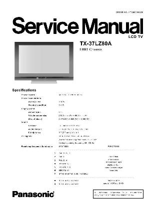 Service manual Panasonic TX-37LZ80A, LH81 chassis ― Manual-Shop.ru