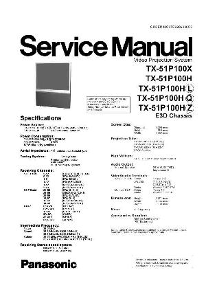 Service manual Panasonic TX-51P100 E3D ― Manual-Shop.ru