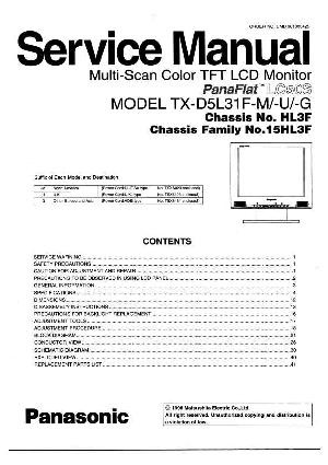 Сервисная инструкция Panasonic TX-D5L31F ― Manual-Shop.ru