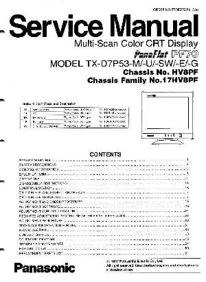 Сервисная инструкция Panasonic TX-D7P53 ― Manual-Shop.ru