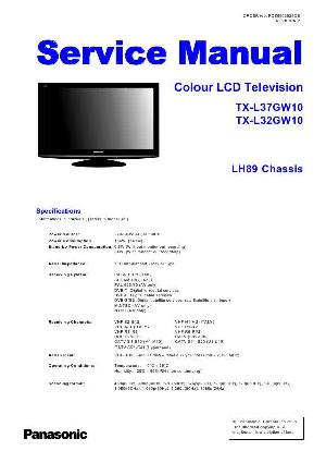 Сервисная инструкция Panasonic TX-L32GW10, TX-L37GW10, LH89-Chassis ― Manual-Shop.ru