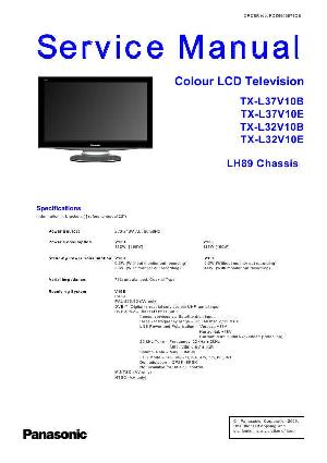 Сервисная инструкция Panasonic TX-L32V10, TX-L37V10, LH89-Chassis ― Manual-Shop.ru