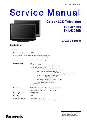 Service manual Panasonic TX-L42D25B, TX-L42D26B, LA02 ― Manual-Shop.ru