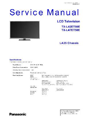 Service manual Panasonic TX-L42ET50E, TX-L47ET50E LA35 ― Manual-Shop.ru