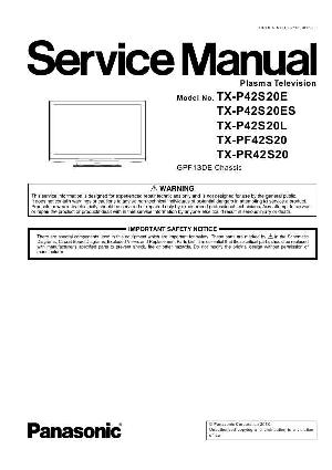 Service manual Panasonic TX-P42S20, TX-PF42S20, TX-PR42S20 ― Manual-Shop.ru