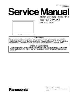 Сервисная инструкция Panasonic TX-P42X1, GPH12DU ― Manual-Shop.ru