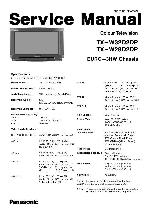 Service manual Panasonic TX-W28D2DP, TX-W32D2DP