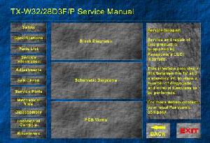 Service manual Panasonic TX-W28D3FP, TX-W32D3FP ― Manual-Shop.ru