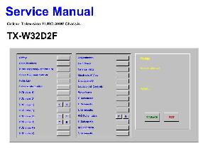 Service manual Panasonic TX-W32D2F ― Manual-Shop.ru