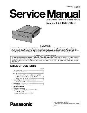 Сервисная инструкция Panasonic TY-FB30DD3D ― Manual-Shop.ru