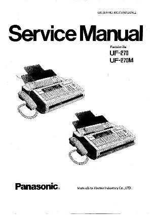 Service manual Panasonic UF-270, UF-270M ― Manual-Shop.ru