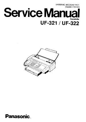 Сервисная инструкция Panasonic UF-321 ― Manual-Shop.ru