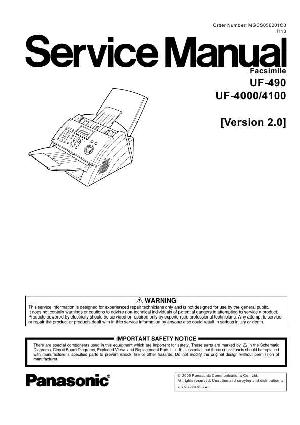 Сервисная инструкция Panasonic UF-4000, UF-4100 SM ― Manual-Shop.ru