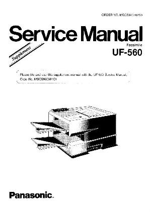 Сервисная инструкция Panasonic UF-560 ― Manual-Shop.ru