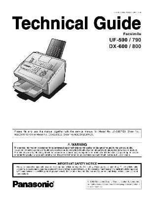 Service manual Panasonic UF-590, UF-790 (схема) ― Manual-Shop.ru