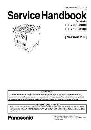 Service manual Panasonic UF-7000, UF-7100, UF-8000, UF-8100 ― Manual-Shop.ru