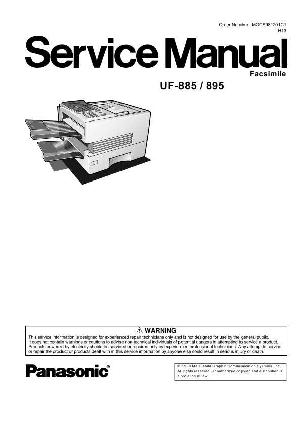 Service manual Panasonic UF-885 ― Manual-Shop.ru