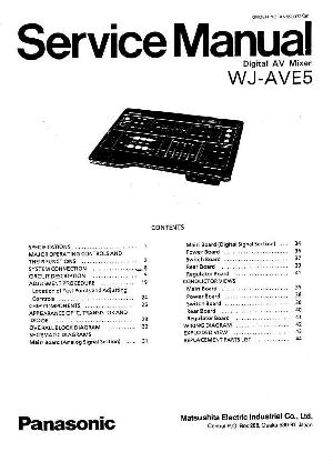 Сервисная инструкция Panasonic WJ-AVE5 ― Manual-Shop.ru