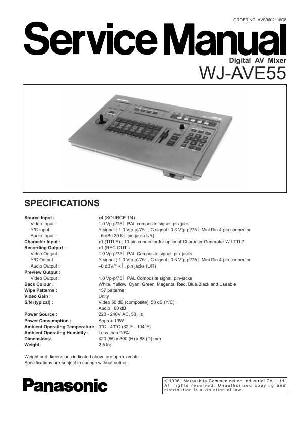 Сервисная инструкция Panasonic WJ-AVE55E ― Manual-Shop.ru