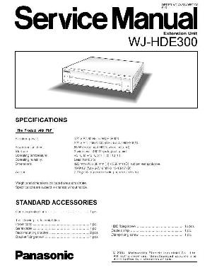 Сервисная инструкция Panasonic WJ-HDE300 ― Manual-Shop.ru