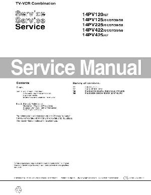 Service manual Philips 14PV120, 14PV125, 14PV225, 14PV422, 14PV425 ― Manual-Shop.ru