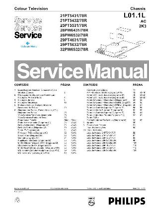 Service manual Philips 21PT5431, 21PT5432, 25PT5531, 28PW6431, 28PW6532, 29PT4631, 29PT5632, 32PW6532, L01.1L AC chassis  ― Manual-Shop.ru