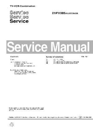 Service manual Philips 21PV385 ― Manual-Shop.ru