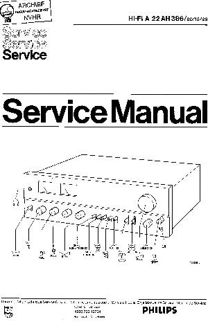 Service manual Philips 22AH386 ― Manual-Shop.ru