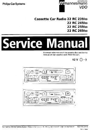 Service manual Philips 22RC239, 22RC249, 22RC259, 22RC269  ― Manual-Shop.ru