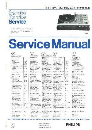 Service manual Philips 22RH832 ― Manual-Shop.ru