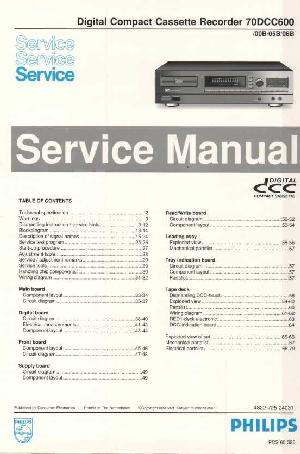 Service manual Philips 70DCC600 ― Manual-Shop.ru