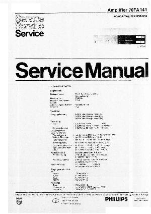 Service manual Philips 70FA141, DE ― Manual-Shop.ru