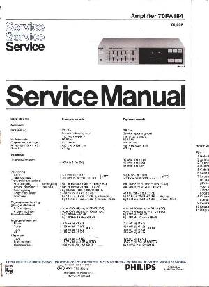 Сервисная инструкция Philips 70FA154 ― Manual-Shop.ru