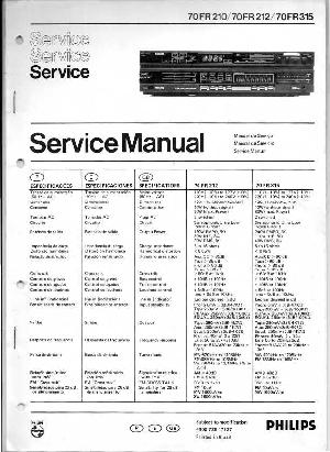Сервисная инструкция Philips 70FR210, 70FR212, 70FR315 ― Manual-Shop.ru