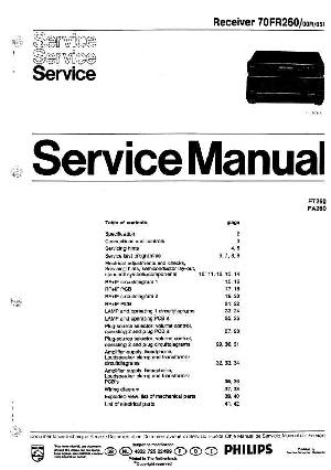 Service manual Philips 70FR260 ― Manual-Shop.ru
