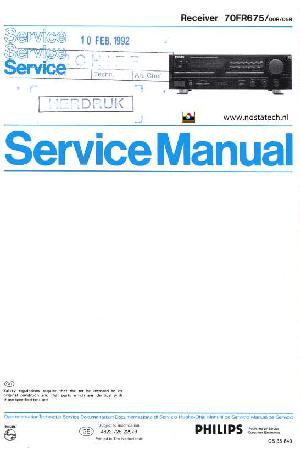 Service manual Philips 70FR675 ― Manual-Shop.ru